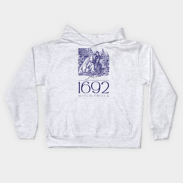 1692 Salem Witch Trials Kids Hoodie by Golden Eagle Design Studio